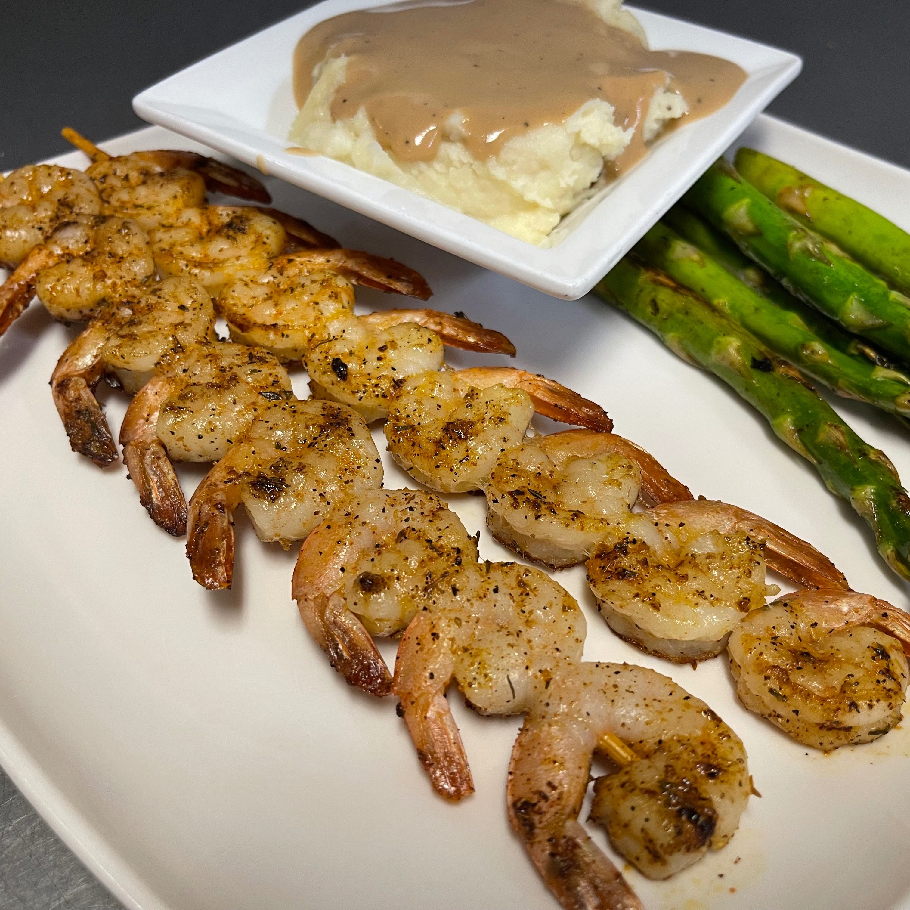 Blackened Shrimp.